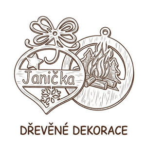 Dřevěné dekorace