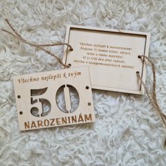 Darčeková krabička k narodeninám (vaše vlastné číslo) menšia