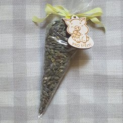 Jemně solená pražená dýňová semínka s talismanem pro štěstí zdarma