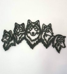 Pět vlků obraz