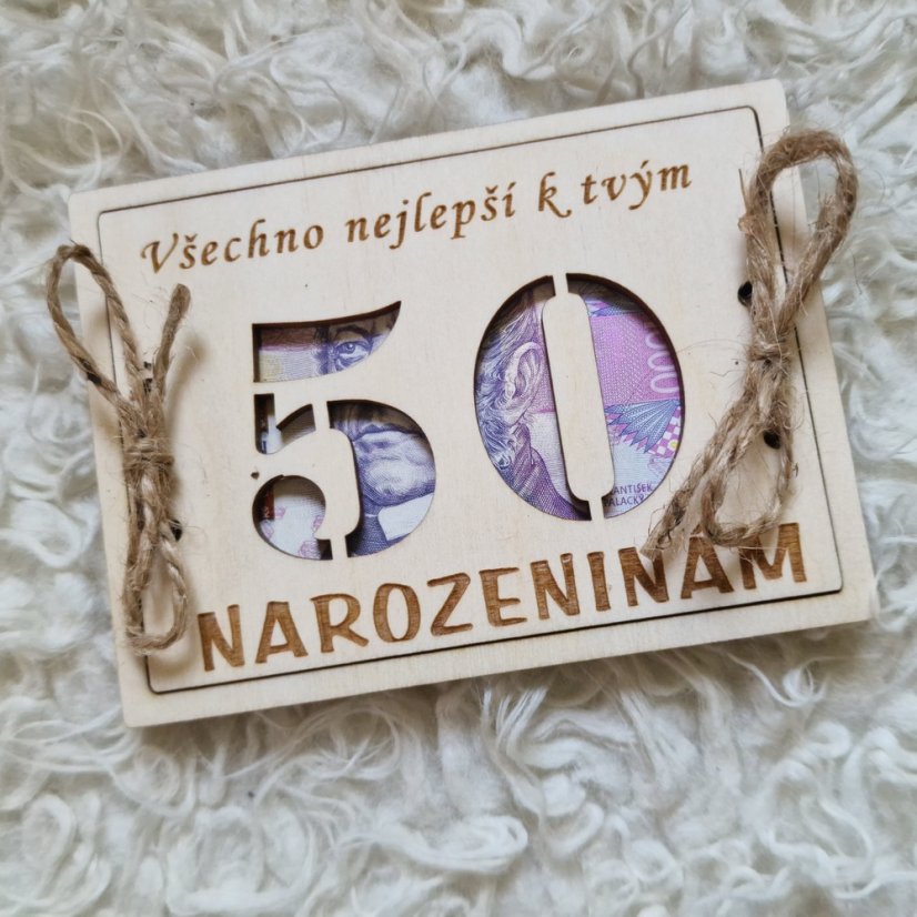 Darčeková krabička k narodeninám (vaše vlastné číslo) menšia