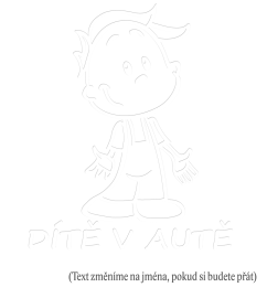 Chlapček  nálepka na auto