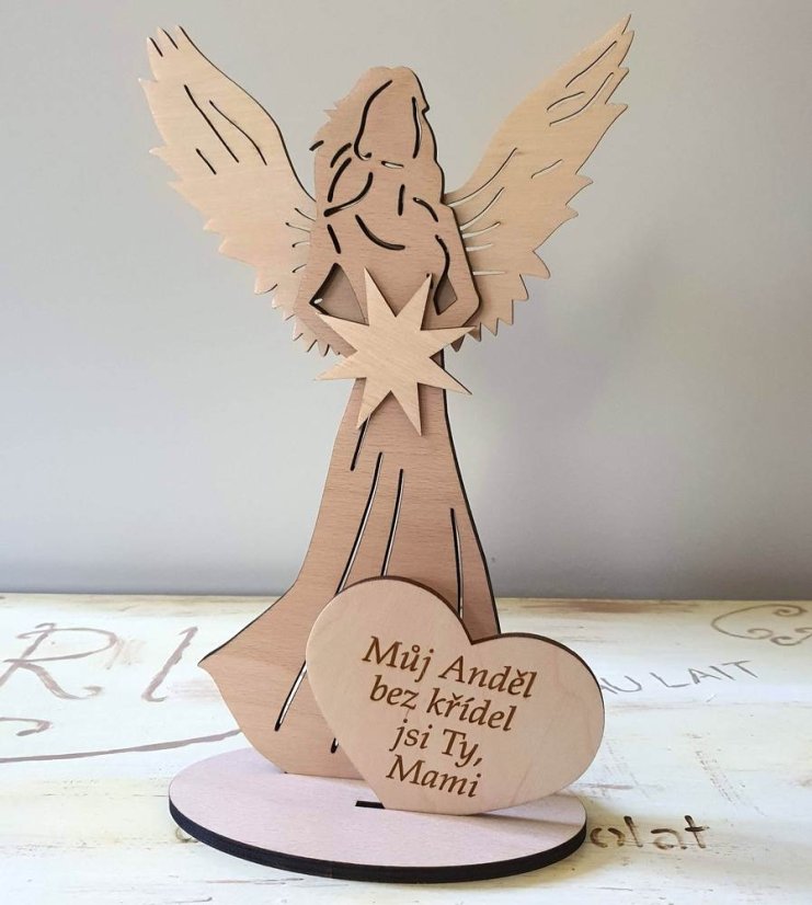 Anděl s citátem Můj anděl jsi Ty mami