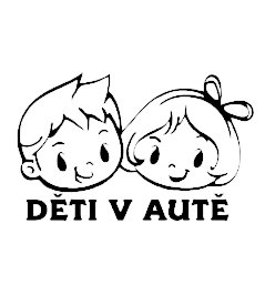 Dieťa v aute Chlapec a dievča nálepka na aute