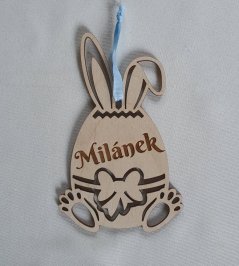 Veľkonočné vajíčko s ušami a menom