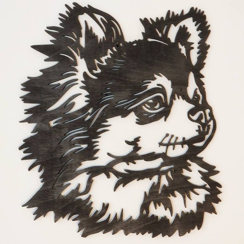 Čivava obraz hlava - Barevné provedení: Světle hnědá lazura