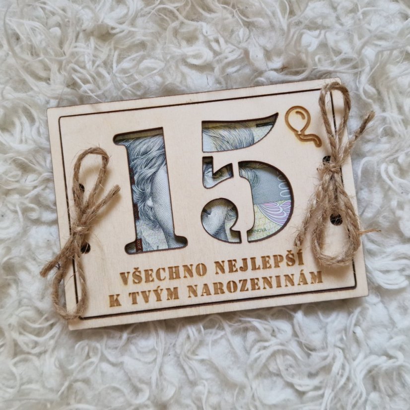 Darčeková krabička k narodeninám (vaše vlastné číslo) menšia veľkosť