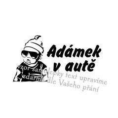 Dieťa v aute 2 nálepka na auto