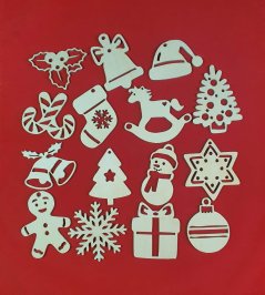 Vánoční ozdoby sada 15 ks