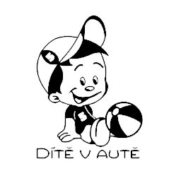 Dítě v autě Kluk s balónem samolepka na auto