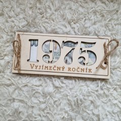 Dárková krabička na peníze k narozeninám Vyjímečný ročník