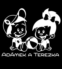 Děti v autě balón samolepka na auto