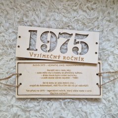 Dárková krabička na peníze k narozeninám Vyjímečný ročník