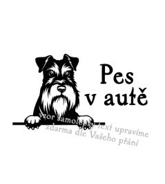 Nálepka na auto - Knírač 1