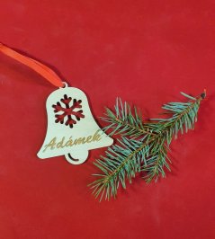 Vianočný zvonček s menom