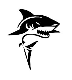 Žralok samolepka na auto