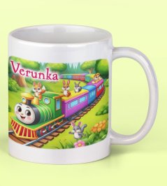 Hrnek se jménem Vláček se zvířátky