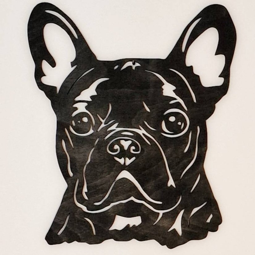 Buldoček obraz - Barevné provedení: Světle hnědá lazura