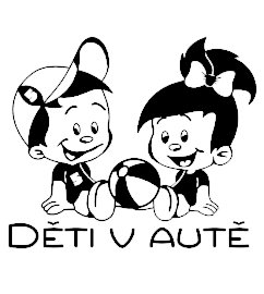 Deti v aute balón nálepka na auto