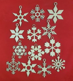 Vánoční sněhové vločky sada 13 ks