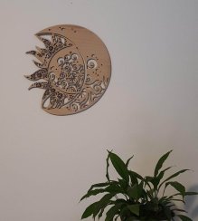 Slnko mesiac ornamenty obraz