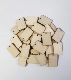 Drevené visačky s otvorom balenie 30 alebo 50 ks