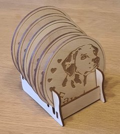 vso stojanom Dalmatín s vlastným menom 6 ks