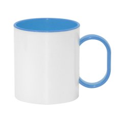 Plastový lehký modrý hrnek s Vaší fotkou 0,3 l