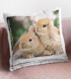 Polštář Králíci