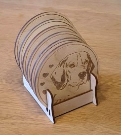 Podtácky Bígel s vlastným menom 6 ks