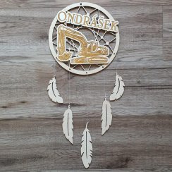 Lapač snů dřevěný se jménem Bagr