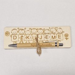 Propiska nejen pro učitelku s destičkou DĚKUJEME