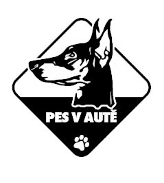 Pes v aute Doberman nálepka na auto