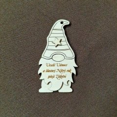 Vianočná dekorácia Trpaslík  s vlastným menom alebo nápisom