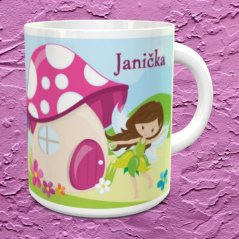 Hrnek se jménem Víly s domečkem