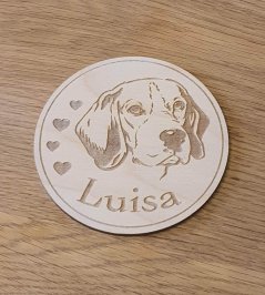 Podtácky Bígel s vlastným menom 6 ks