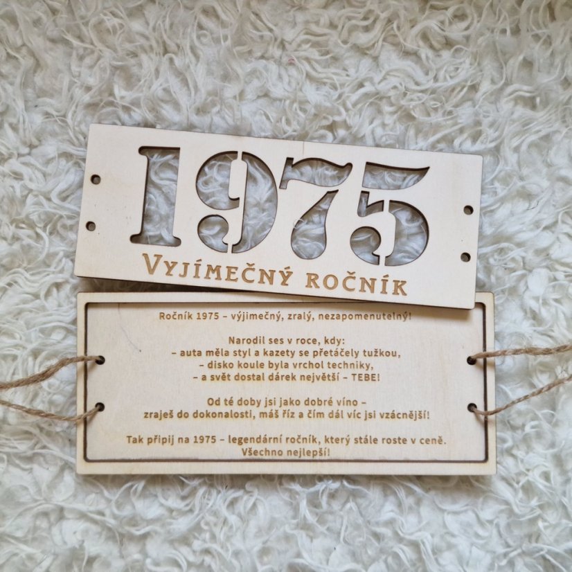 Darčeková krabička na peniaze k narodeninám Výnimočný ročník