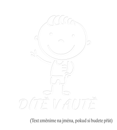 Dieťa v aute Chlapec máva nálepka na auto