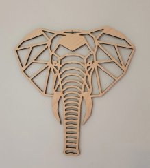 Drevená hlava slona