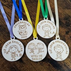 Dřevěná medaile na zakázku dle Vašeho přání