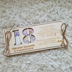 Darčeková krabička obálka k narodeninám (vaše vlastné číslo)