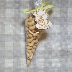 Kešu pražené solené s talismanem pro štěstí zdarma