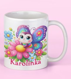 Hrnek se jménem pro děti Motýlek