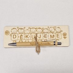Pero nielen pre učiteľa s plaketkou ĎAKUJEME