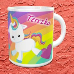 Hrnek se jménem Jednorožec s duhou
