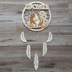 Lapač snů dřevěný se jménem Morče