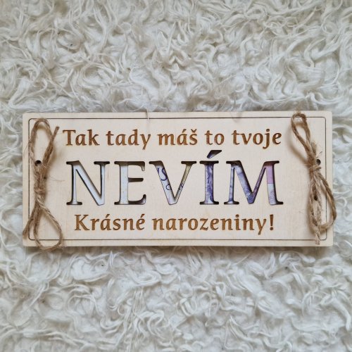 Darčeková krabička na peniaze k narodeninám NEVIEM čo chcem