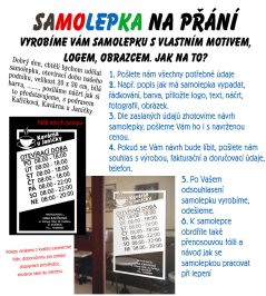 VÁŠ VLASTNÝ MOTÍV NA ŽELANIE - samolepka nielen na auto