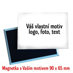 Magnetka Obdélník Vlastní motiv foto 90 x 65 mm