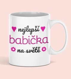 Hrnek keramický s potiskem Nejlepší babička na světě